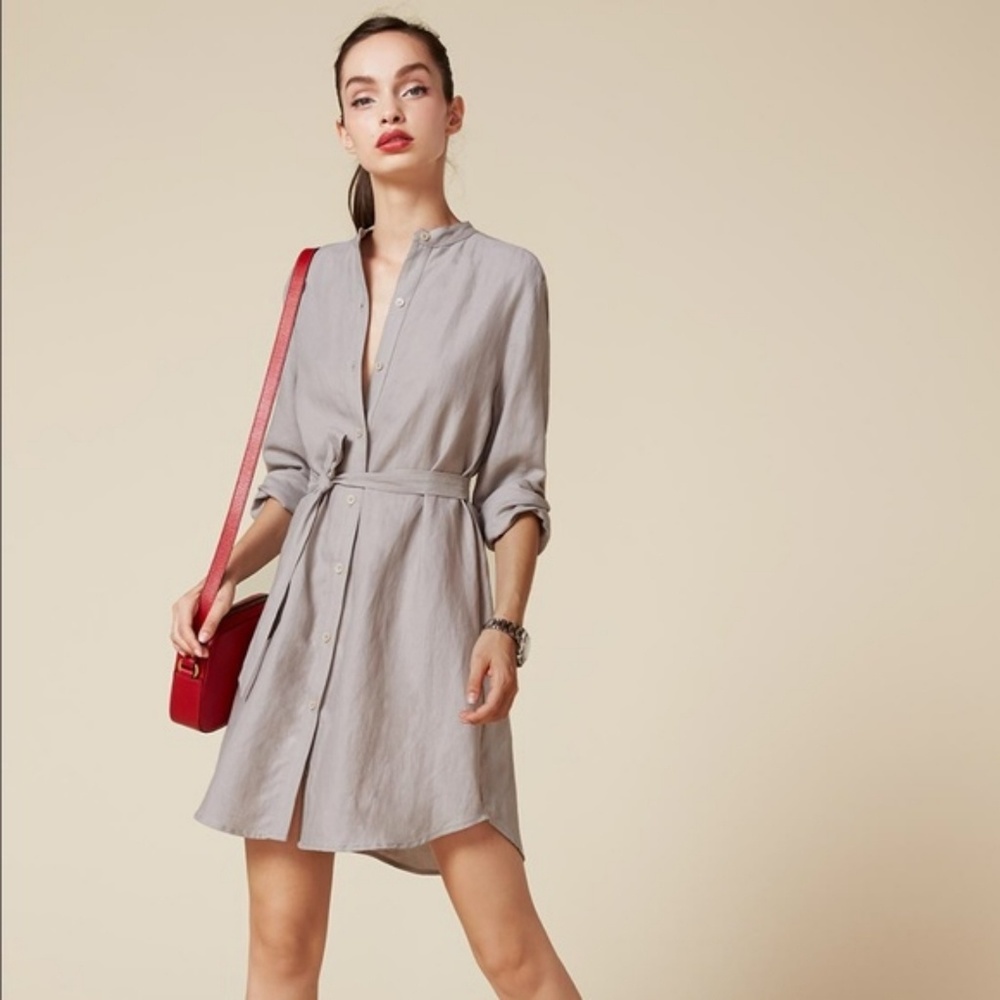 Reformation Sierra dress in Sandstone